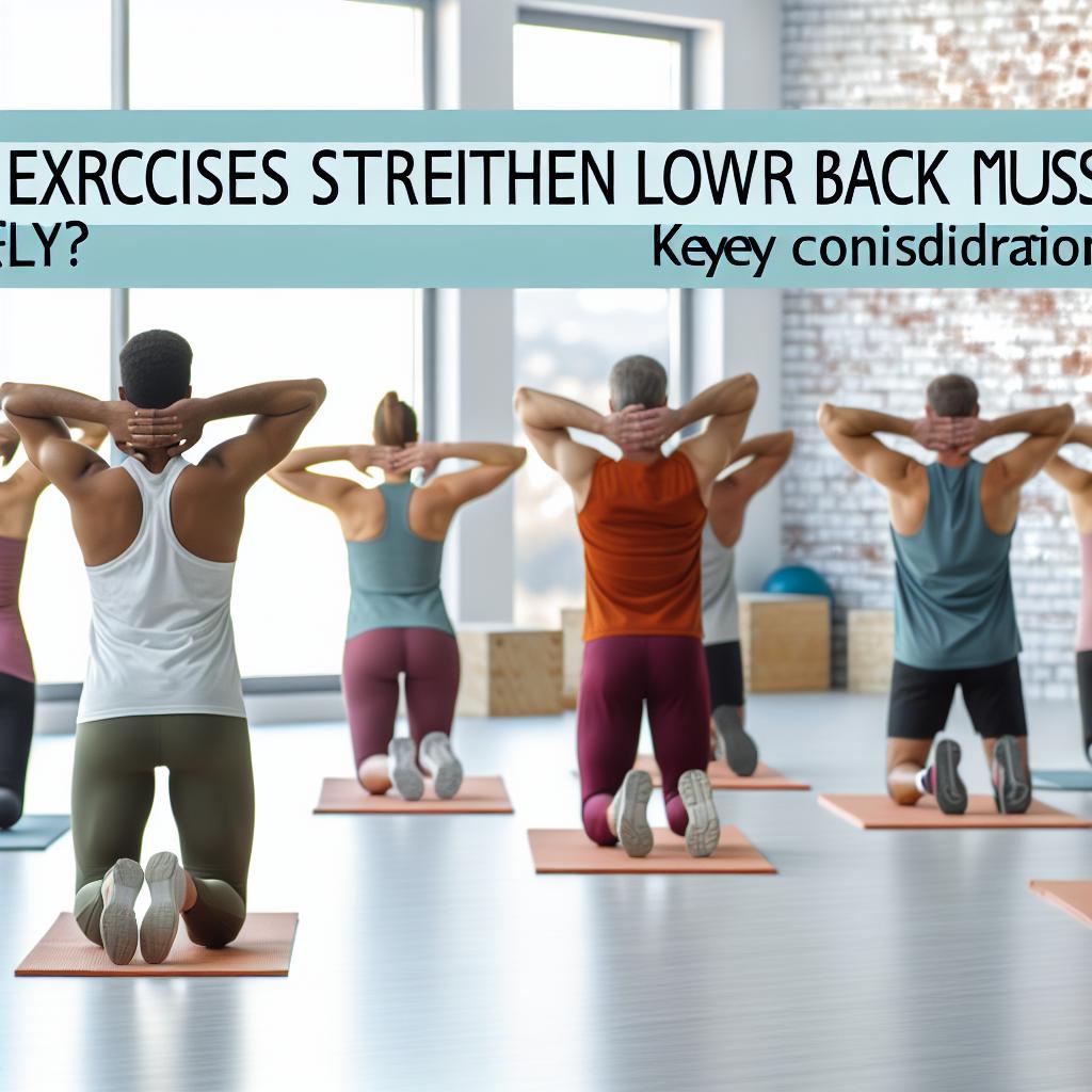 ## what Exercises Strengthen Lower Back‌ Muscles Safely? Key Considerations