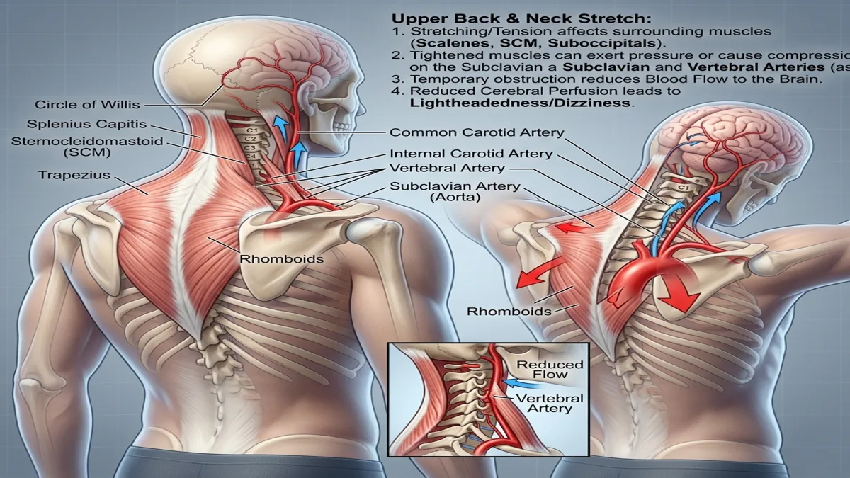 When I Stretch Feel Lightheaded: The Real Reason Behind It 4 when i stretch feel lightheaded: a visual explanation of blood flow changes